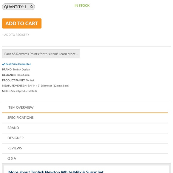 New TONFISK creamer and sugar bowl - Picture 4 of 4